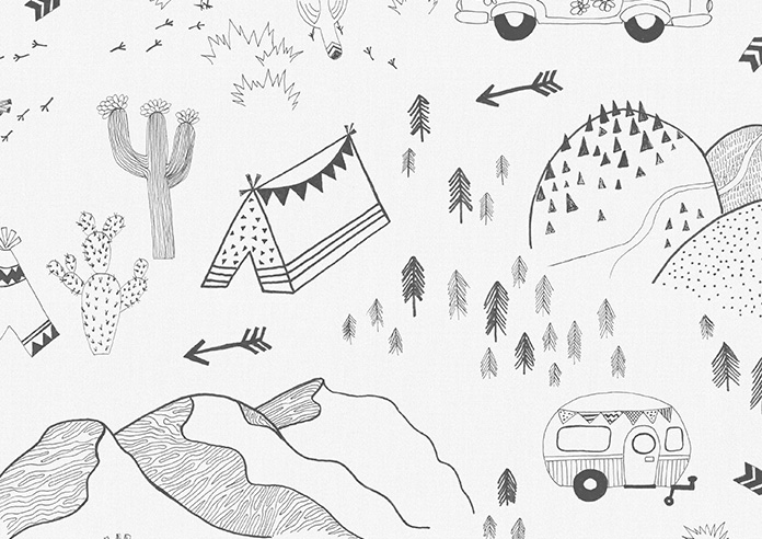 Wild West, Mono - Twist&Fit Roman Blind - Image 7